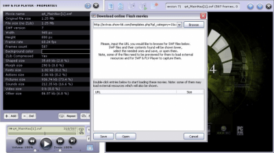 Скриншот приложения SWF & FLV Player (duplicate) - №2