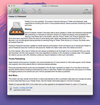 Скриншот приложения Feeder - №4