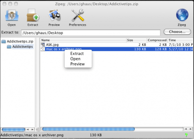 Скриншот приложения Zipeg - №3