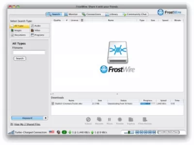 Скриншот приложения FrostWire для Linux - №4