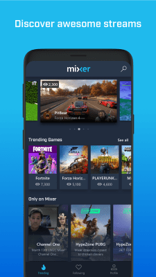 Скриншот приложения Mixer – Interactive Streaming - №1