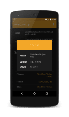 Скриншот приложения VirusTotal Uplink - №4