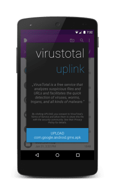 Скриншот приложения VirusTotal Uplink - №6