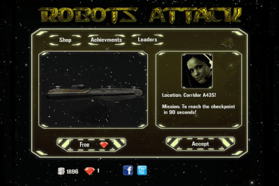 Скриншот приложения Атака Роботов 3Д шутер - №2