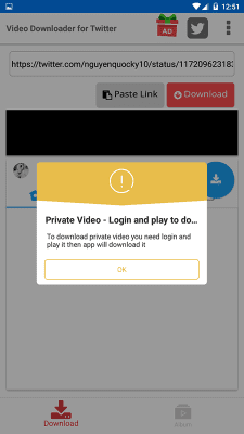 Скриншот приложения Video Downloader for Twitter - №3