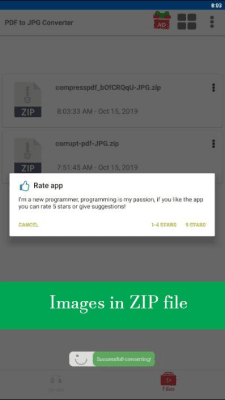 Скриншот приложения PDF to JPG Converter - JPG to PDF Converter - №3