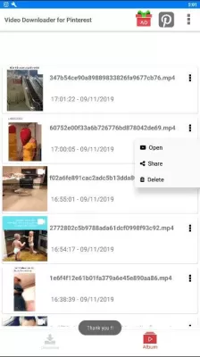Скриншот приложения Video Downloader for Pinterest - №3