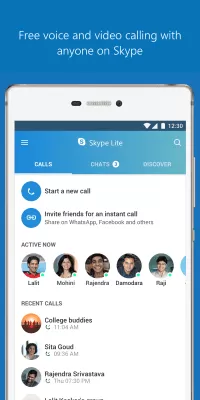 Скриншот приложения Skype Lite - №2