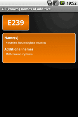 Скриншот приложения E-inspect Food additives - №6
