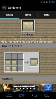 Скриншот приложения Encyclopaedia Minecraftica - №4