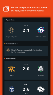 Скриншот приложения Dota Pro Circuit - №5