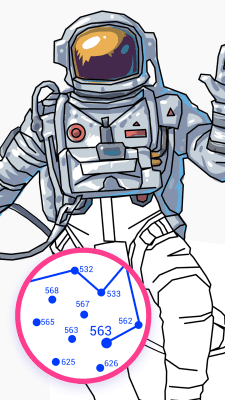 Скриншот приложения Dot to Dot to Coloring - №7
