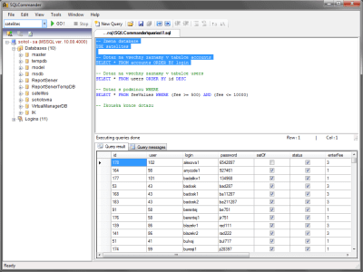 Скриншот приложения SQLCommander - №1