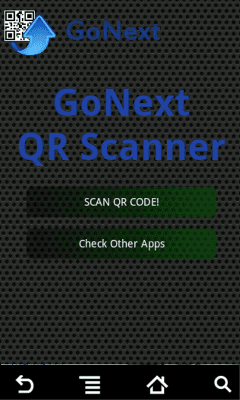 Скриншот приложения QR Scanner Go Next! - №1