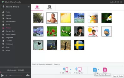 Скриншот приложения Xilisoft iPhone Transfer - №3
