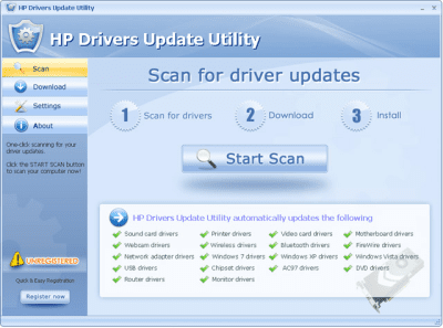 Скриншот приложения HP Drivers Update Utility - №2
