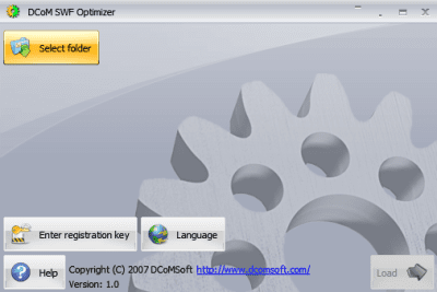 Скриншот приложения DCoM SWF Optimizer - №1