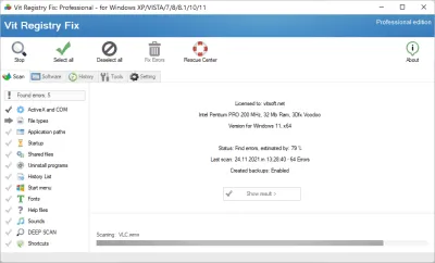 Скриншот приложения Vit Registry Fix Pro - №1