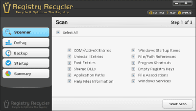 Скриншот приложения Registry Recycler - №1