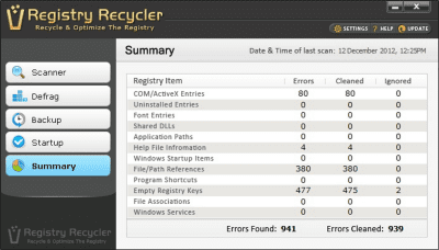 Скриншот приложения Registry Recycler - №5