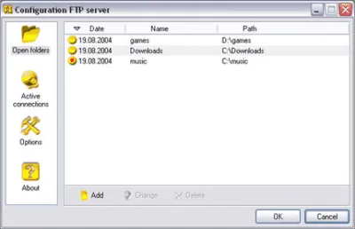 Скриншот приложения Golden FTP server - №1