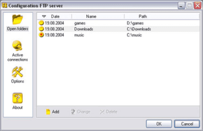 Скриншот приложения Golden FTP server - №3