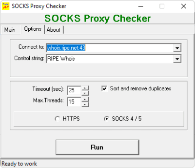 Скриншот приложения SOCKS Proxy Checker - №2