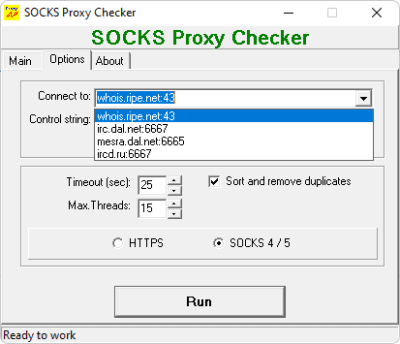 Скриншот приложения SOCKS Proxy Checker - №3