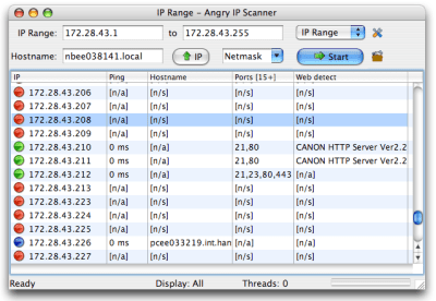 Скриншот приложения Angry IP Scanner - №1