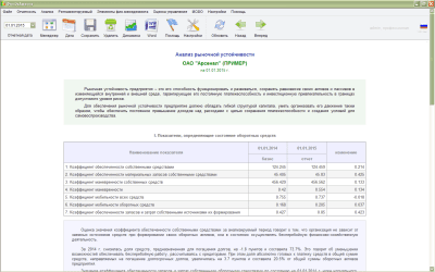 Скриншот приложения ФинЭкАнализ - №4