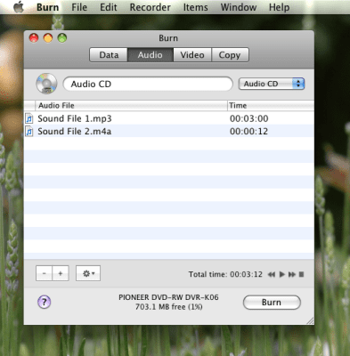 Скриншот приложения Burn for Mac - №2