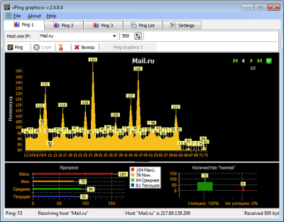 Скриншот приложения PingGraphic - №3