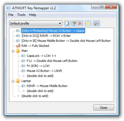 Скриншот приложения ATNSoft Key Remapper - №1