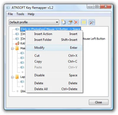 Скриншот приложения ATNSoft Key Remapper - №2