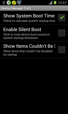 Скриншот приложения Startup Manager (Free) - №4
