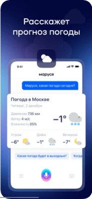 Скриншот приложения Маруся – голосовой помощник для iOS - №3