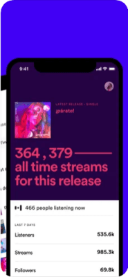 Скриншот приложения Spotify for Artists - №3