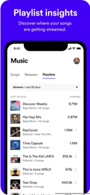 Скриншот приложения Spotify for Artists - №9