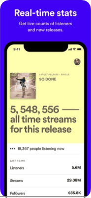 Скриншот приложения Spotify for Artists - №10