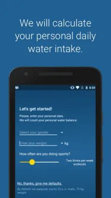 Скриншот приложения Water Balance - №2
