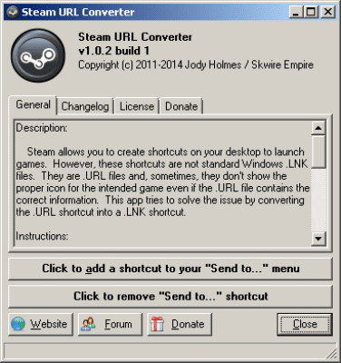 Скриншот приложения Steam URL Converter - №2