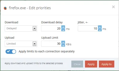 Скриншот приложения NetBalancer - №4
