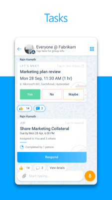 Скриншот приложения Microsoft Kaizala - №4