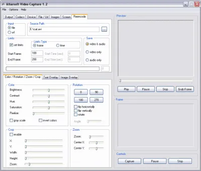 Скриншот приложения Altarsoft Video Capture - №6