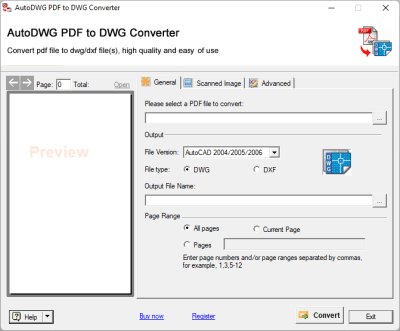 Скриншот приложения PDF to DXF Converter 2012 - №1