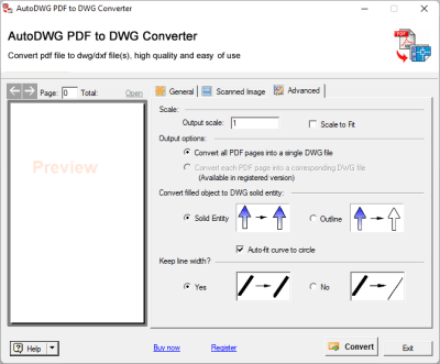 Скриншот приложения PDF to DXF Converter 2012 - №3