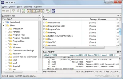 Скриншот приложения DMDE (DM Disk Editor and Data Recovery) - №4