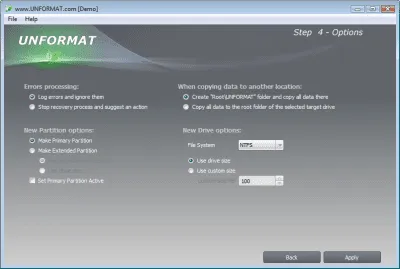 Скриншот приложения UNFORMAT - №6