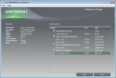 Скриншот приложения UNFORMAT - №7