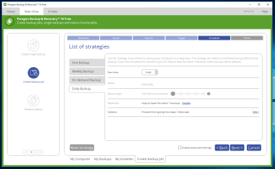 Скриншот приложения Paragon Backup & Recovery Free Edition - №4